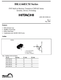Datasheet BRA114ECM manufacturer Hitachi