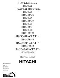 Datasheet H83644 manufacturer Hitachi