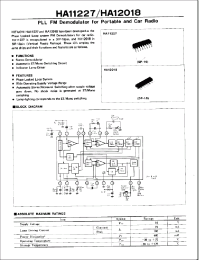 Datasheet HA12018 manufacturer Hitachi