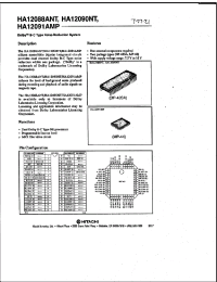 Datasheet HA12090NT manufacturer Hitachi