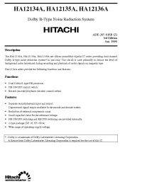 Datasheet HA12134A manufacturer Hitachi