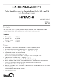 Datasheet HA12155NT manufacturer Hitachi