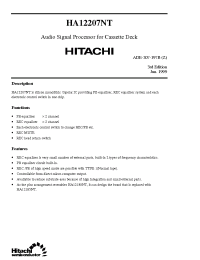 Datasheet HA12207 manufacturer Hitachi