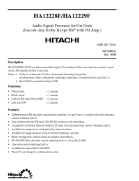 Datasheet HA12228F manufacturer Hitachi