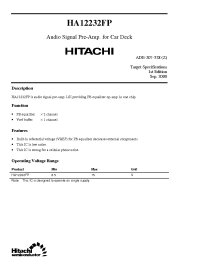 Datasheet HA12232 manufacturer Hitachi