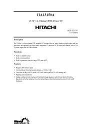 Datasheet HA13150A manufacturer Hitachi