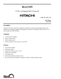 Datasheet HA13159 manufacturer Hitachi