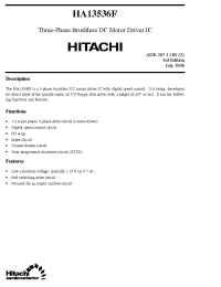 Datasheet HA13536F manufacturer Hitachi