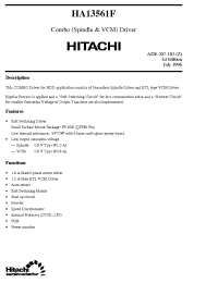 Datasheet HA13561F manufacturer Hitachi