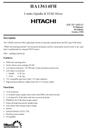 Datasheet HA13614FH manufacturer Hitachi