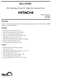 Datasheet HA13705C manufacturer Hitachi