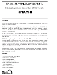 Datasheet HA16121FPJ manufacturer Hitachi