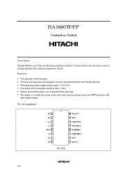 Datasheet HA16603 manufacturer Hitachi