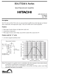 Datasheet HA17324A manufacturer Hitachi
