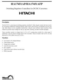 Datasheet HA17451 manufacturer Hitachi