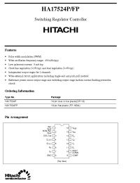 Datasheet HA17524 manufacturer Hitachi