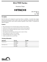 Datasheet HA17555FP manufacturer Hitachi