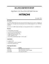 Datasheet HA19211BNT manufacturer Hitachi