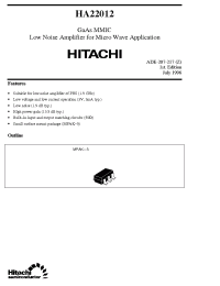 Datasheet HA22012 manufacturer Hitachi