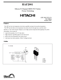 Datasheet HAF2001 manufacturer Hitachi