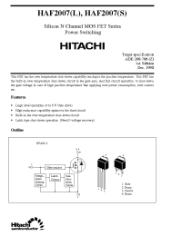 Datasheet HAF2007L manufacturer Hitachi