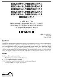 Datasheet HB288032A5 manufacturer Hitachi