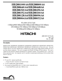 Datasheet HB288032A6 manufacturer Hitachi