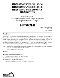 Datasheet HB288032C6 manufacturer Hitachi