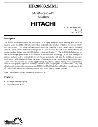 Datasheet HB288032MM1 manufacturer Hitachi