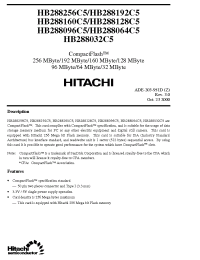 Datasheet HB288064C5 manufacturer Hitachi