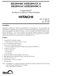 Datasheet HB289008C4 manufacturer Hitachi