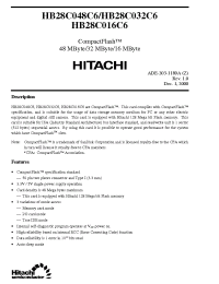 Datasheet HB28C016C6 manufacturer Hitachi