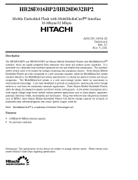 Datasheet HB28D032BP2 manufacturer Hitachi
