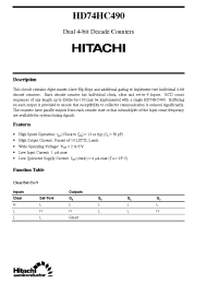 Datasheet HC49 manufacturer Hitachi