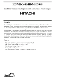 Datasheet HC646 manufacturer Hitachi