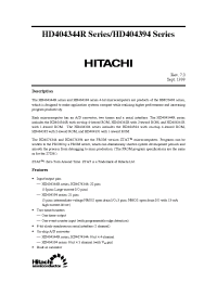 Datasheet HCD40C4344R manufacturer Hitachi