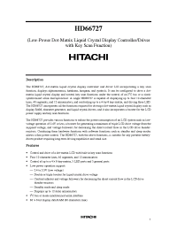 Datasheet HCD66727A04BP manufacturer Hitachi