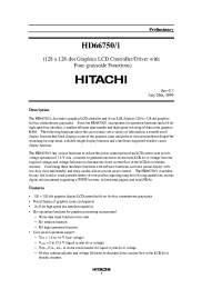 Datasheet HCD66750BP manufacturer Hitachi