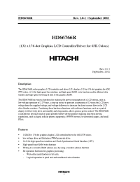 Datasheet HCD667A66RBP manufacturer Hitachi