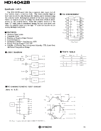 Datasheet HD14042B manufacturer Hitachi