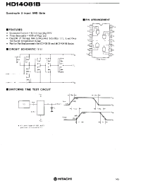 Datasheet HD14081B manufacturer Hitachi