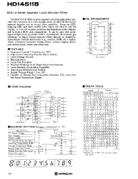 Datasheet HD14511 manufacturer Hitachi