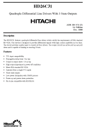 Datasheet HD26C31 manufacturer Hitachi