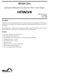 Datasheet HD26C32A manufacturer Hitachi