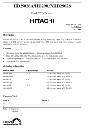 Datasheet HD29026AFP manufacturer Hitachi
