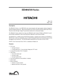 Datasheet HD404314H manufacturer Hitachi