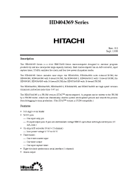 Datasheet HD4043612F manufacturer Hitachi