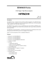Datasheet HD404612FS manufacturer Hitachi