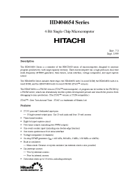 Datasheet HD404652 manufacturer Hitachi