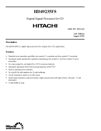 Datasheet HD49235 manufacturer Hitachi